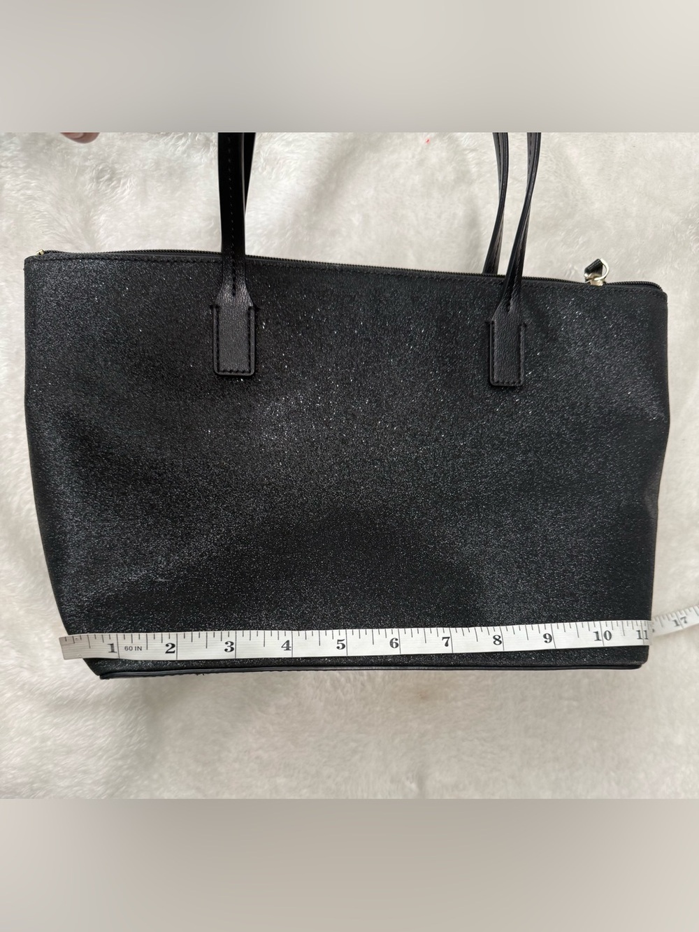 Kate Spade Haven Lane Hani Black Glitter Tote Bag - Picture 15 of 16